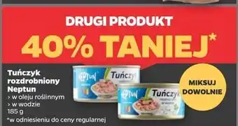 Netto Tuńczyk rozdrobniony w oleju roślinnym Neptun oferta