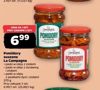 Netto Pomidory suszone na słońcu połówki La Campagna oferta