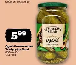 Netto Ogórki konserwowe Tradycyjny Smak oferta