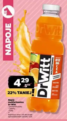 Netto Napój witalność multiwitamina biała Dr Witt oferta