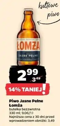 Netto Piwo Łomża Jasne Pełne oferta