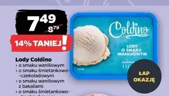 Netto Lody o smaku śmietankowo-truskawkowym Coldino oferta