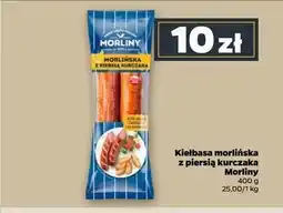 Netto Kiełbasa morlińska z piersią kurczaka Morliny oferta