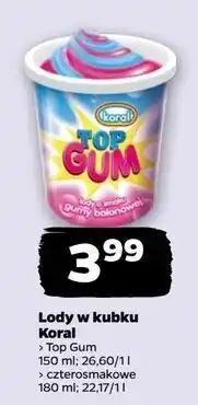Netto Lody kubek czterosmakowy Koral Kubek Czterosmakowy oferta