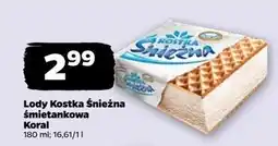 Netto Lód śmietankowy Koral Kostka Śnieżna oferta