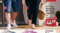 ALDI UP2FASHION Moda XXL Bermudy jeansowe oferta