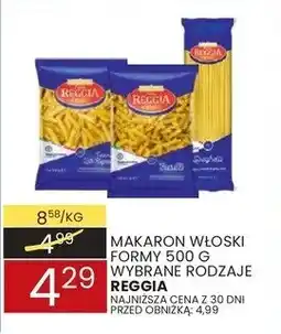 Wafelek Makaron włoski formy 500 g różne rodzaje Reggia oferta