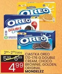 Wafelek Ciastka oreo 170-176 g double cream, choco brownie, golden, original Mondelez oferta