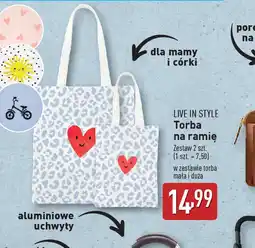 ALDI Torba na ramię Live in Style oferta