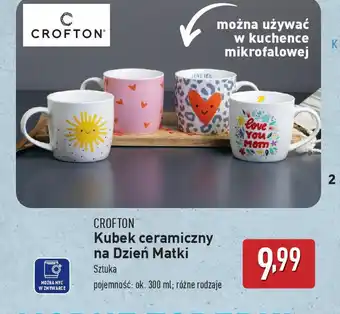 ALDI Kubek ceramiczny na Dzień Matki Crofton oferta