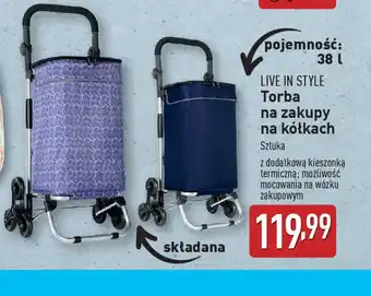 ALDI Torba na zakupy na kółkach Live in Style oferta