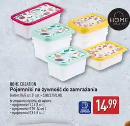 ALDI Pojemniki na żywność do zamrażania Home Creation oferta