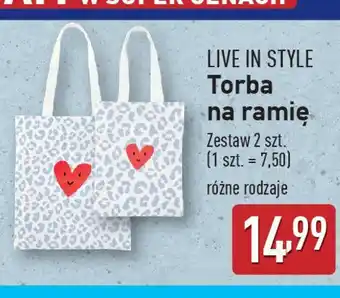 ALDI Live in style Torba na ramię oferta