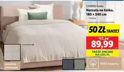 Lidl LIVARNO home Narzuta na łóżko, 180 × 240 cm oferta