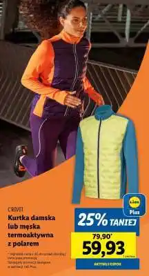Lidl Kurtka damska lub męska termoaktywna z polarem oferta