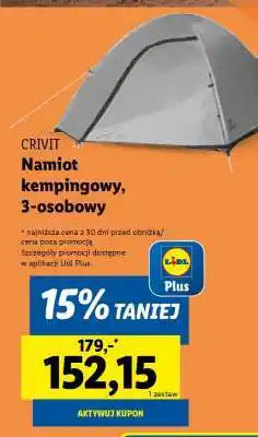 Lidl CRIVIT Namiot kempingowy, 3-osobowy oferta