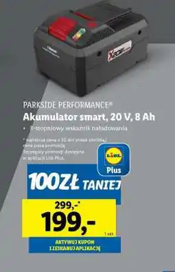 Lidl PARKSIDE PERFORMANCE Akumulator smart, 20 V, 8 Ah oferta