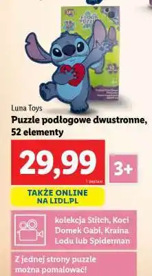 Lidl Puzzle podłogowe dwustronne, 52 elementy oferta