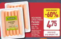 ALDI WĘDLINIARNIA CZYSTA ETYKIETA Parówki z szynki oferta