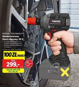 Lidl PARKSIDE PERFORMANCE Akumulatorowy klucz udarowy, 20 V oferta