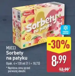 ALDI MUCCI Sorbety na patyku oferta