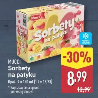 ALDI MUCCI Sorbety na patyku oferta