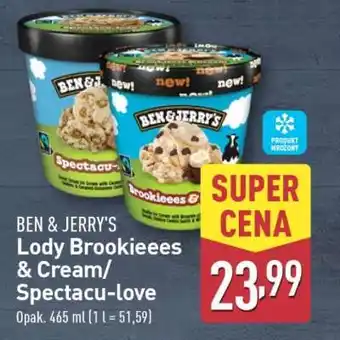 ALDI BEN & JERRY'S Lody Brookieees & Cream/Spectacu-love oferta