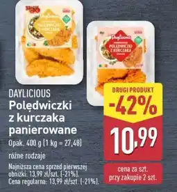 ALDI Daylicious Poledwiczki z kurczaka panierowane oferta