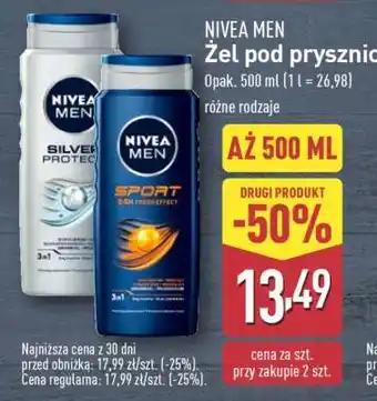 ALDI NIVEA MEN Żel pod prysznic oferta