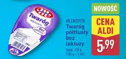 ALDI MLEKOVITA Twaróg półtłusty bez laktozy oferta