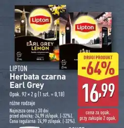 ALDI LIPTON Herbata czarna Earl Grey oferta