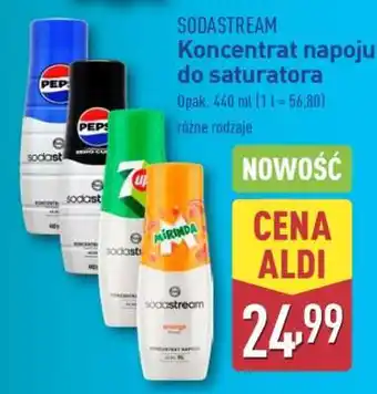 ALDI Sodastream Koncentrat napoju do saturatora oferta