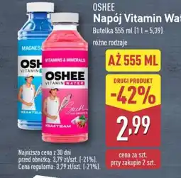 ALDI OSHEE Napój Vitamin Water oferta