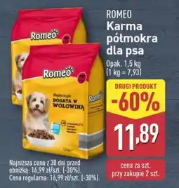 ALDI ROMEO Karma półmokra dla psa oferta