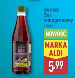 ALDI RIO D'ORO Sok winogronowy oferta