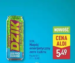 ALDI DZIK Napój energetyczny ZERO cukru oferta