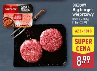 ALDI Sokołów Big burger wieprzowy oferta