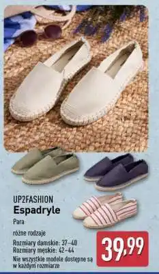 ALDI UP2FASHION Espadryle oferta
