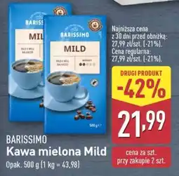 ALDI BARISSIMO Kawa mielona Mild oferta