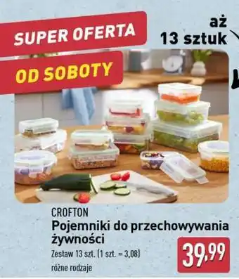 ALDI Crofton Pojemniki do przechowywania żywności oferta