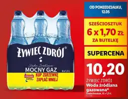 Lidl ŻYWIEC ZDRÓJ Woda źródlana gazowana oferta