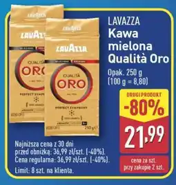 ALDI LAVAZZA Kawa mielona Qualità Oro oferta