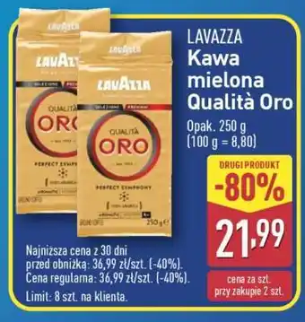 ALDI LAVAZZA Kawa mielona Qualità Oro oferta