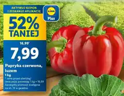 Lidl Papryka czerwona, luzem oferta