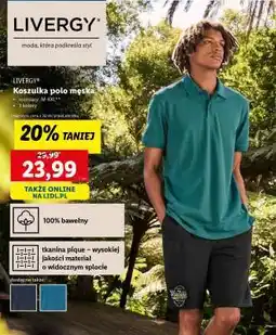 Lidl LIVERGY Koszulka polo męska oferta