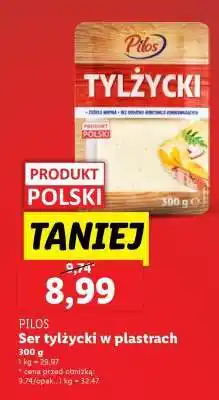 Lidl Pilos Ser tyłyżcki w plastrach oferta