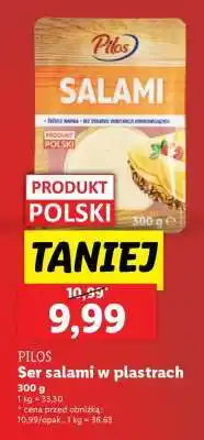 Lidl PILOS Ser salami w plastrach oferta