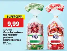 Lidl ALPENFEST Orzechy laskowe lub migdały prażone, karmelizowane oferta
