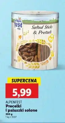Lidl ALPENFEST Precelki i paluszki solone oferta