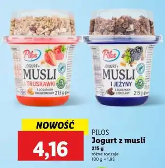 Lidl PILOS Jogurt z musli oferta